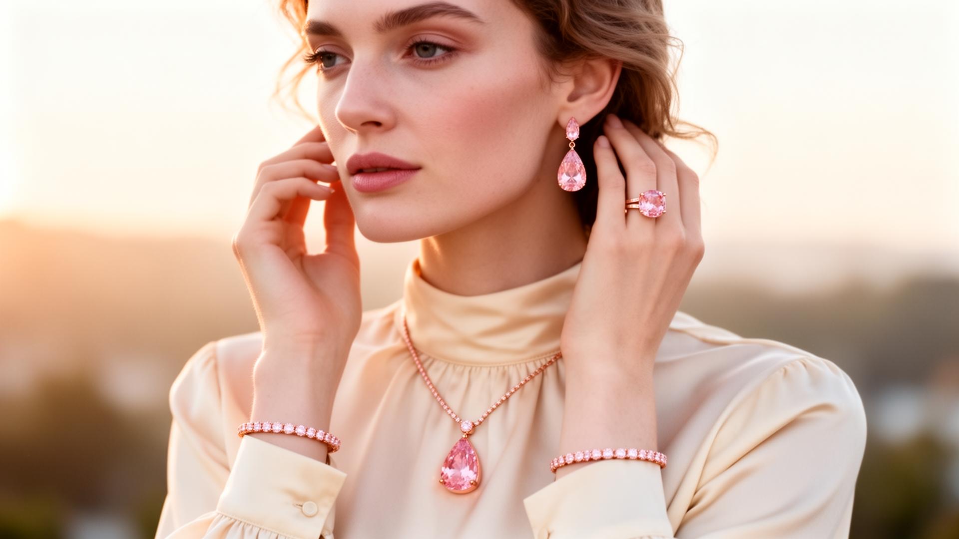 First Blush collection — Lab-grown Padparadscha & Pink Sapphire