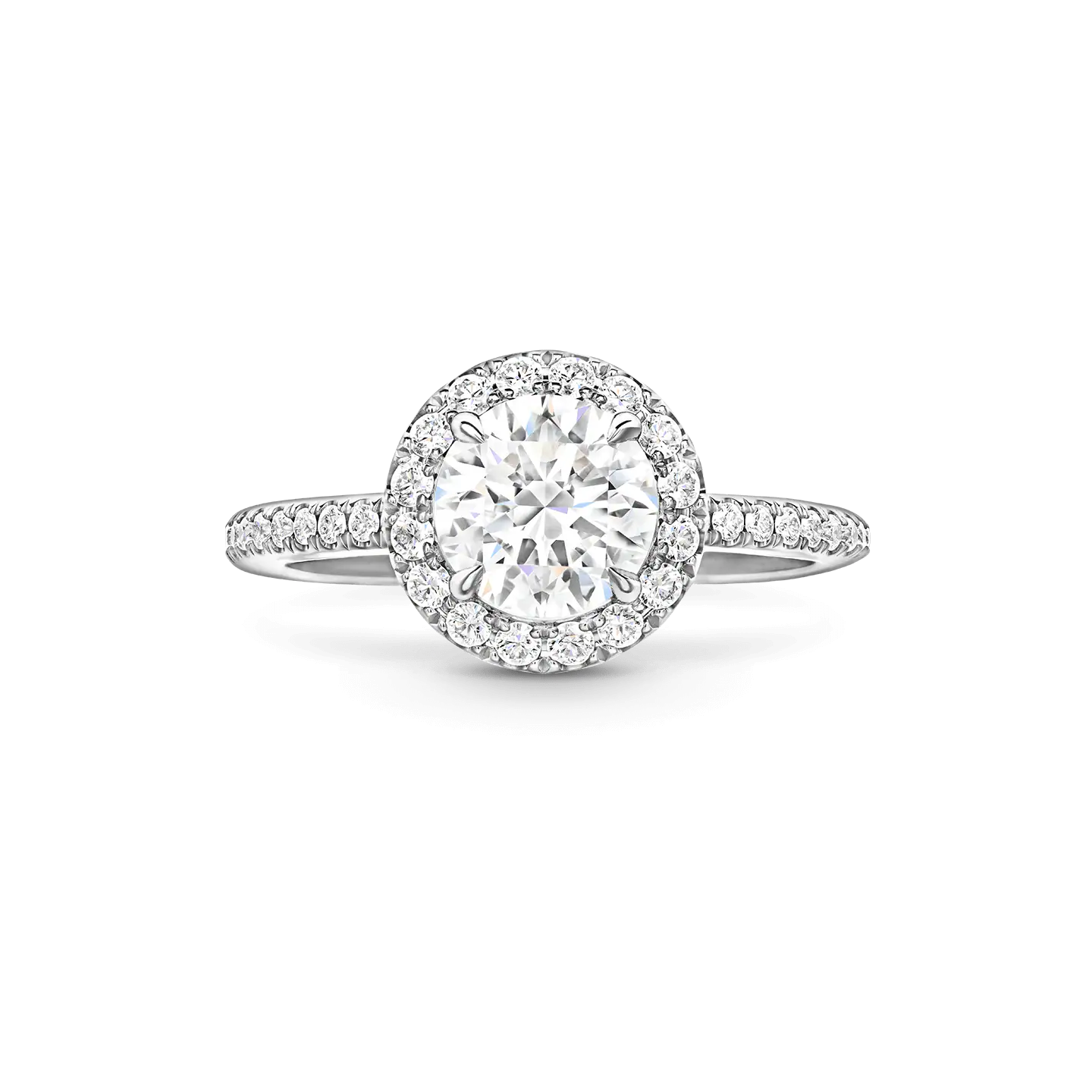Brilliant Halo engagement ring setting