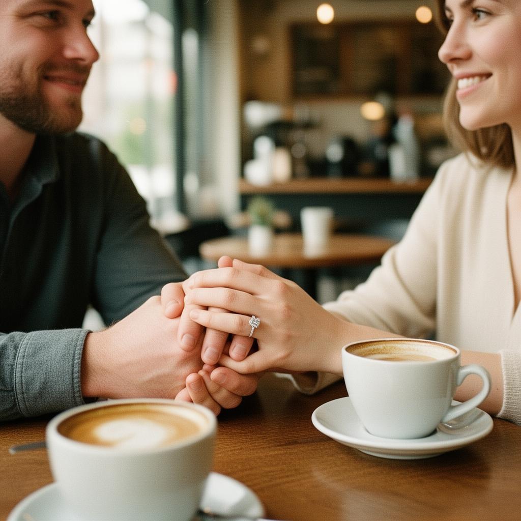 He proposed over coffee on a Tuesday. No fanfare. Just us.